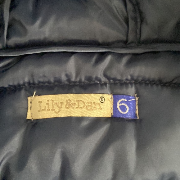 Blue Puffer Jacket - Size 6 - Lily & Dan - Picture 2 of 6